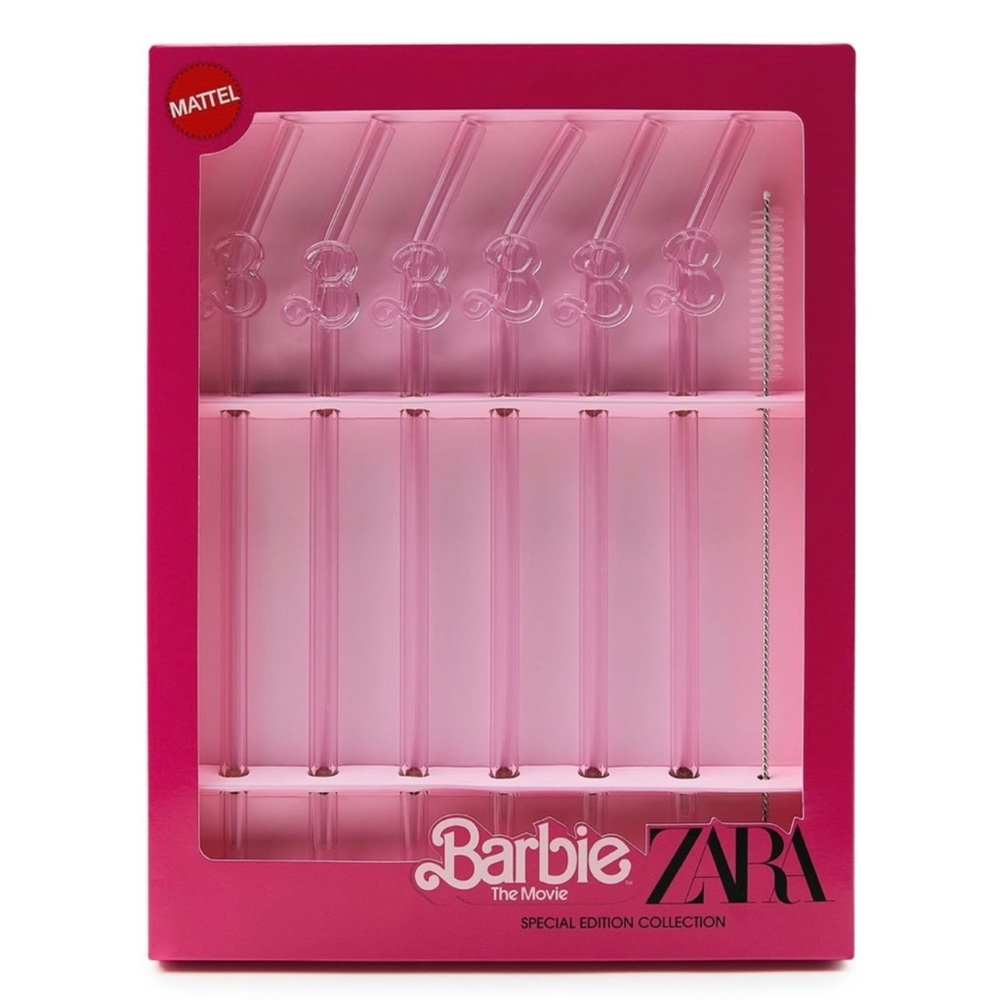 Zara X Barbie Glass Straws